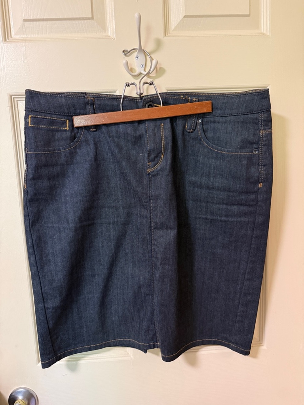 Esprit Dark Blue Denim Pencil Skirt